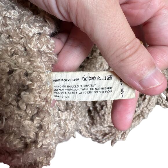 Macchia di Ruggine Taupe Brown Knit Open Knit Infinity Scarf Fall Lightweight - Picture 5 of 8